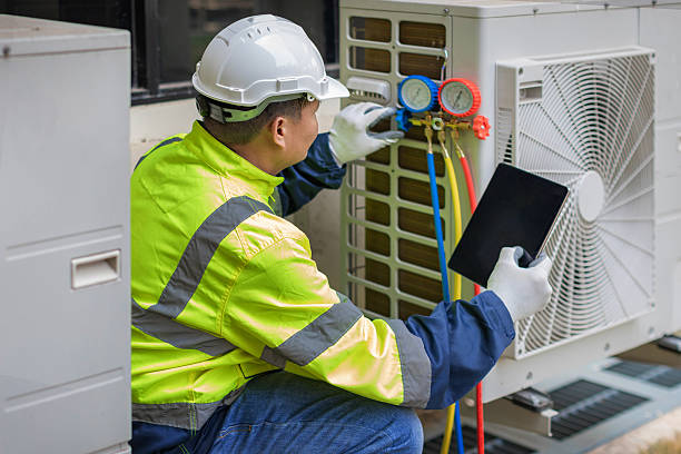 Professional Hvac technician working in Sheffield, OH